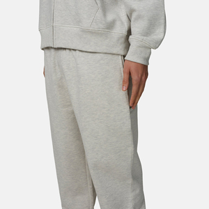 Pantalones Deportivos de Algodón Gris para Hombre, Cintura Elástica, Casuales, con Bolsillos Laterales, Pantalones de Punto de Peso Medio, Ropa de Otoño - Product Image 5