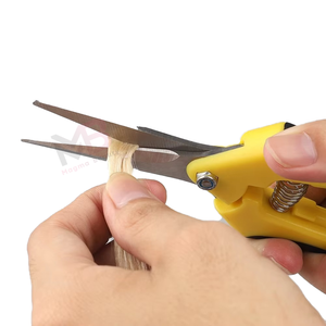 Pinzas para Extensiones de Cabello MB-ZS-639 2026, Herramienta de Acero Inoxidable para Abrir y Remover Anillos Micro, Mango Amarillo y Negro - Product Image 3