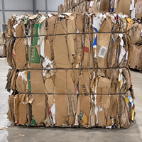 Pâte à papier recyclée en fibres de kraft, 100% carton trié en balles pressées, pour emballage, commandes en gros, biodégradable