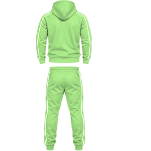 Conjunto Deportivo Informal para Hombre al por Mayor, Chaqueta con Capucha y Bolsillos Laterales y Pantalones Deportivos para Correr y Entrenar al Aire Libre - Product Image 2