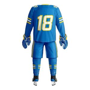 Uniforme de Hockey sobre Hielo Moderno para Hombre, Deportivo, Manga Larga, 100% Poliéster, Secado Rápido, Transpirable, Ultraelástico, con Nombre de Equipo Personalizado - Product Image 2