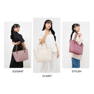 Bolso Vella de Cuero Sintético Premium para Mujer, con Logotipo y Patrón Hody, Multifuncional, Convertible en Mochila y Bandolera, con Cremallera Extraíble - Product Image 1