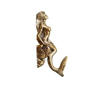 Cast Brass Mermaid Shape Gold Color Hooks Luxury Style <b>Wall</b> Decor Coat And <b>Clothes</b> hanger Metal Hooks Set Home Decoration - Product Image 4
