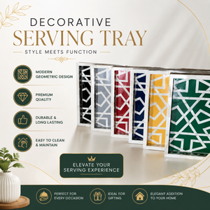 Bandeja de Servir de Lujo con Incrustaciones de Madreperla |   Bandeja de Madera Hecha a Mano para Ramadán y Eid, Decoración para el Hogar, Utensilios de Cocina y Regalo Árabe - Product Image 2