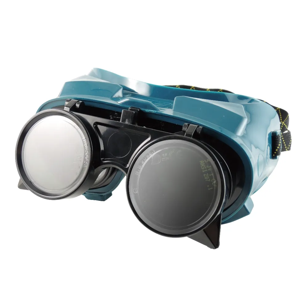 PPE Flip front ANSI Z87.1 CE EN175 approval PVC frame shade#5 lens metal-cutting Welding Goggle