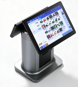 High Performance 15.6" Sensitive Dual Touch Screen POS Terminal 80mm Auto Cutter for Business Supermarket Customer Display POS - Product Image 1
