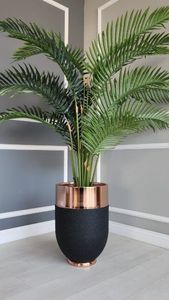 Pots de plantes en métal Grace, petits pots décoratifs modernes pour plantes d'intérieur, pots à fleurs - Product Image 6
