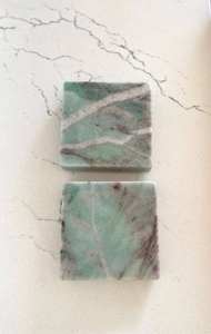 Luxury Quartzite <b>Square</b> Coaster Set With Natural Stone Finish For Home Decor <b>Coffee</b> <b>Table</b> Protection Tea <b>Coffee</b> Use - Product Image 5