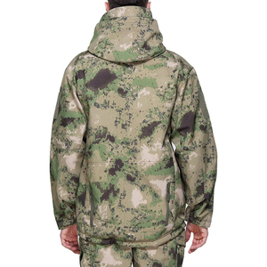 Summer Waterproof <b>Soft</b> <b>Shell</b> Camouflage Hunting <b>Jacket</b> for <b>Men</b> Linen/Cotton Oxford Fabric Breathable Windproof Outdoor Use Made - Product Image 6