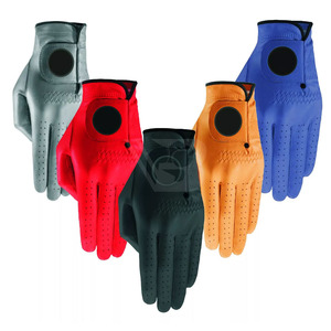 Gants de golf personnalisés OEM, respirants, en cuir véritable, flexibles, pour toutes les conditions météorologiques, antidérapants, avec une adhérence respirante, nouveaux gants de golf - Product Image 1