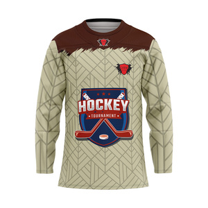 Camiseta de Hockey Personalizada al por Mayor con Logotipo, 100% Poliéster, Impresión por Transferencia de Calor, Nombre de Equipo Personalizado, Secado Rápido, Absorción de Humedad - Product Image 2