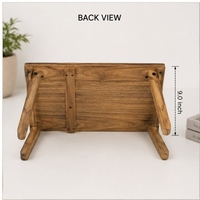 Wooden Laptop Stand Rectangle Custom Size Freestanding Classic Eco-friendly Multifunction Storage Stand for Desk and Living Room