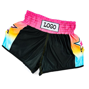 Shorts de Muay Thai et de Kickboxing Extensibles par Sublimation, Respirants, Séchage Rapide, Légers, pour Entraînement de Fitness et Tenue Athlétique - Product Image 1