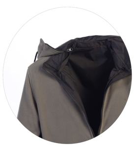 Veste de pluie réversible de haute qualité pour hommes avec col montant et doublure en polaire Vente en gros sur mesure - Product Image 2