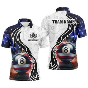 Camiseta de Billar Ecológica de Alto Rendimiento, Cuello en V, Absorbe la Humedad, Uniforme Personalizado con Nombre Impreso para Equipos, Clubes y Jugadores - Product Image 3