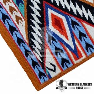 Tapis de selle de dressage en laine de Nouvelle-Zélande de 100% pouces, en coton polycoton de taille occidentale, fabricant de la meilleure qualité 1/2 - Product Image 5