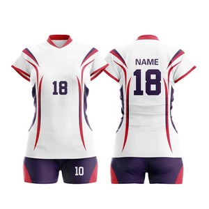 ชุดยูนิฟอร์มวอลเลย์บอลใหม่สำหรับผู้หญิง ชุดทีมแบบเต็มตัวสั่งทำได้ เสื้อวอลเลย์บอลผู้ชาย ชุดแข่งขันกีฬา ชุดฝึกซ้อม - Product Image 4