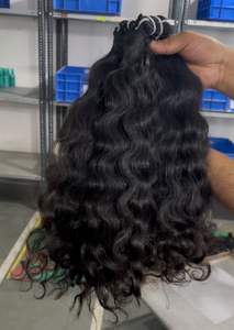 Extensiones de Cabello Humano Ondulado y Liso Natural de la India, Ligeras, Ecológicas, en Paquete a Granel - Product Image 3