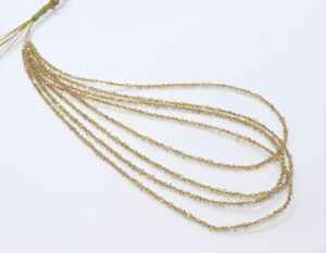 Perles de quartz diamant Herkimer brun AAA, copeaux de diamant brun naturel, perles de pierres précieuses, quartz diamant brun en vrac - Product Image 2