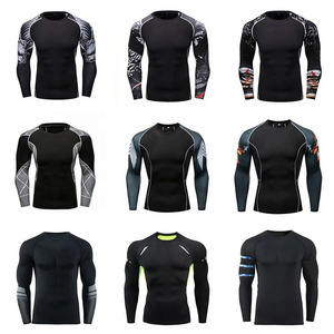 Custom Sublimation Rash Guard Breathable Athletic <b>Compression</b> <b>Shirt</b> - Product Image 2