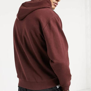 Sudadera con Capucha de Forro Polar para Hombre, de Alta Calidad, Manga Larga, Casual, Transpirable, para Invierno, con Logotipo Bordado, Lisa, Teñida - Product Image 3