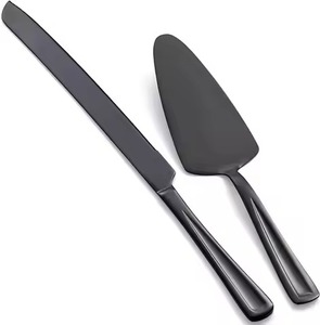Ensemble de couteaux à gâteau en métal de qualité supérieure, accessoires de service de luxe pour desserts, pour les acheteurs de matériel hôtelier - Product Image 3