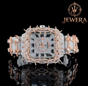 Reloj Mossinate de Lujo en Aleación de Acero Inoxidable Plateado con Diamantes Genuinos, Esfera de Cristal de Alta Calidad, Movimiento Mecánico, Estilo Hip Hop - Product Image 5