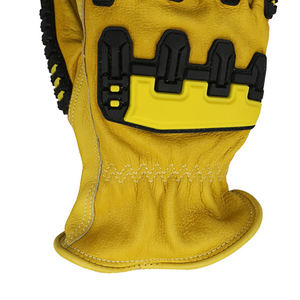 Gants de travail en cuir de vachette, gants de chauffeur pour la conduite de camions, l'entrepôt, le jardinage, l'agriculture, résistants et durables - Product Image 6