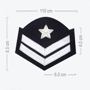 Parches de Chevron Bordados a Bajo Precio al por Mayor, Personalizados, Hechos a Mano, Servicio OEM, Chevrons para Uniformes, Marca NANBA GROUP, Sin Correa - Product Image 6