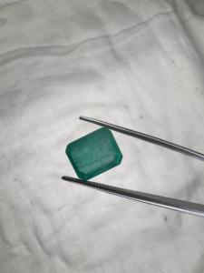Émeraude naturelle zambienne de 4,36 ct, taille octogonale, pierre précieuse verte lâche, émeraude de qualité supérieure pour la joaillerie fine, fournisseur en gros - Product Image 1