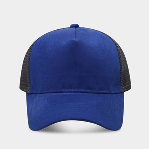 Spring Autumn Outdoor Suede Snapback Baseball Cap Men Women Simple High-end Mesh Breathable Sunhat Solid Color Suede Trucker <b>Hat</b> - Product Image 5