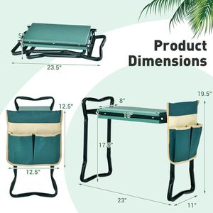 Robusto Ginocchiera Pieghevole da Giardino con Cuscino, Accessori per Giardinaggio - Product Image 5