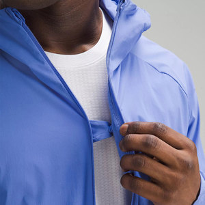 Veste coupe-vent pour homme personnalisée, imperméable, coupe-vent pour la course à pied, vente en gros - Product Image 2
