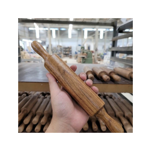Rouleau à pâtisserie en bois écologique et naturel de 48 cm, motif arbre, compatible lave-vaisselle, logo/emballage personnalisé pour la pâtisserie - Vente en gros - Product Image 2