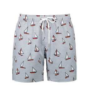 Pantalones cortos casuales para hombre, pantalones cortos que absorben la humedad, pantalones cortos de playa sublimados, pantalones cortos para hombre con logotipo personalizado impreso, pantalones cortos para hombre con elástico en el cinturón. - Product Image 6