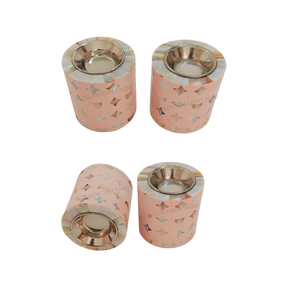 Brûleur d'encens en bois de luxe avec incrustation de nacre et os, motif lune et étoile, pour Bakhoor Mubkhara, avec brûleurs magnétiques - Product Image 4