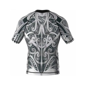 Camiseta de Compresión para Hombre, MMA/BJJ, Protección UV UPF50, Manga Corta, Cuello Redondo, Sublimada, Secado Rápido, Transpirable, para BJJ y Karate - Product Image 2