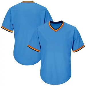 Baseball Softball Jersey Solid V Neck Shirt 100%Polyester <b>Mesh</b> <b>Plus</b> <b>Size</b> Teams Wear Custom Team Name Logo Training Jersey - Product Image 4
