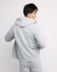 Sweat à capuche slim fit pour homme avec grande poche et cordon de serrage, impression numérique, couleur unie, basiques entièrement personnalisables - Product Image 3