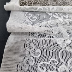 Tissu en dentelle extensible florale 34 cm en nylon et élasthanne, maille personnalisable, poids moyen, pour lingerie, robes de mode, doux et respirant - Product Image 4
