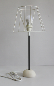 Lámparas de noche hechas a mano con papel de fibra Lokta reciclado, con base de mármol blanco resistente y pantalla cónica para dormitorio, sala de estar, restaurante. - Product Image 5