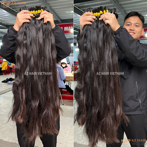 Vente en gros d'extensions de cheveux humains vierges 100% Remy style vague naturelle cuticule complète crue en vrac vietnamien trame unique cheveux alignés - Product Image 5