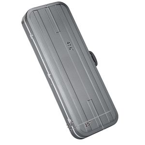 Custodia rigida in ABS stampato di alta qualità per basso elettrico, colore blu grigio, per conservazione e trasporto strumenti - Product Image 5