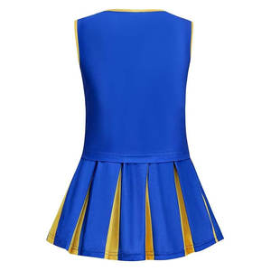 Costume de pom-pom girl pour filles, tenue de cheerleading pour enfants avec pompons, robe de costume d'Halloween pour enfant, uniforme d'école, esprit scolaire - Product Image 2