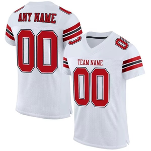American Football Jerseys Plus Size Short Sleeve Sports Jerseys Plus Size American Football Jerseys with Heat-Transfer Printing - Product Image 3