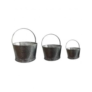 Bac à plantes galvanisé de style ferme moderne pour plantes d'intérieur décoratives et accessoires de présentation de jardin élégants - Product Image 3