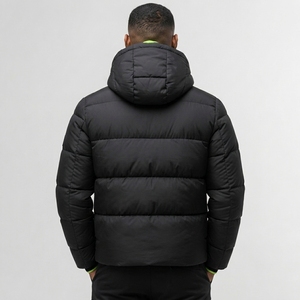Vente en gros : Nouvelle arrivée de doudounes d'hiver décontractées, 100% polyester, tissu tissé, couleur unie, doublées, personnalisables, enduites - Product Image 2