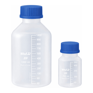 Botella de Laboratorio Graduada de Boca Ancha de PP con Tapa de Rosca para Almacenamiento de Reactivos y Muestras de 30-2000 ml - Product Image 2