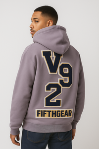 men hoodie heavy <b>weight</b> cotton fleece drop shoulder oversized acid wash distressed embroidery print casual streetwear hoodie - Product Image 3