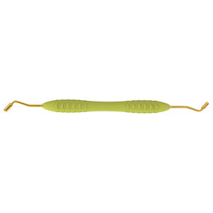 Condensador de amalgama dental recubierto de titanio con mango de silicona verde claro, herramienta restauradora, fabricante Pakistán - Product Image 4